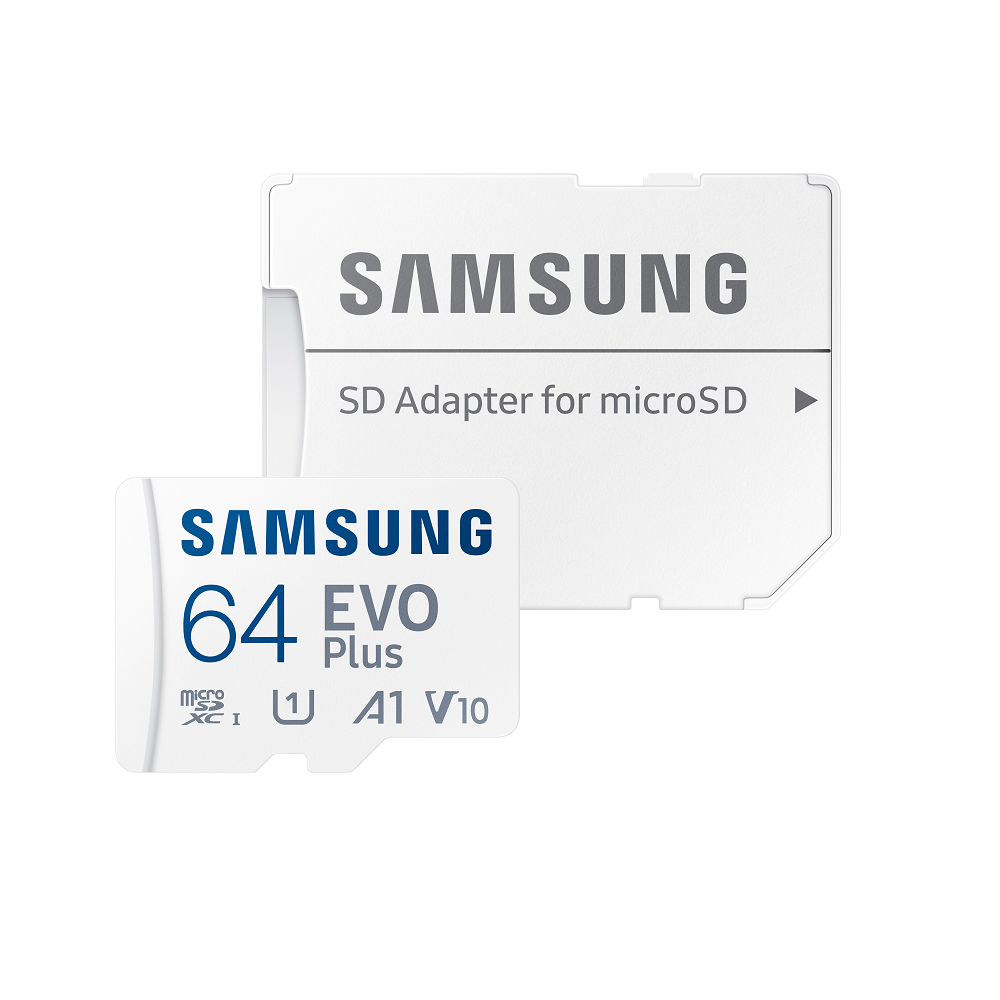 MicroSD Samsung Evo Plus 64GB, 130MB/s + Adaptor