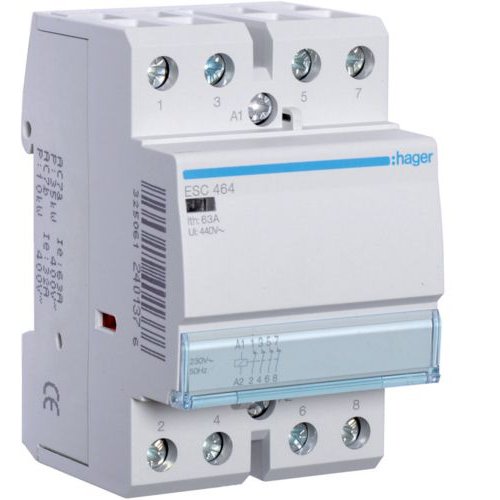 Contactor Hager 63A 4NI 230V ESC464