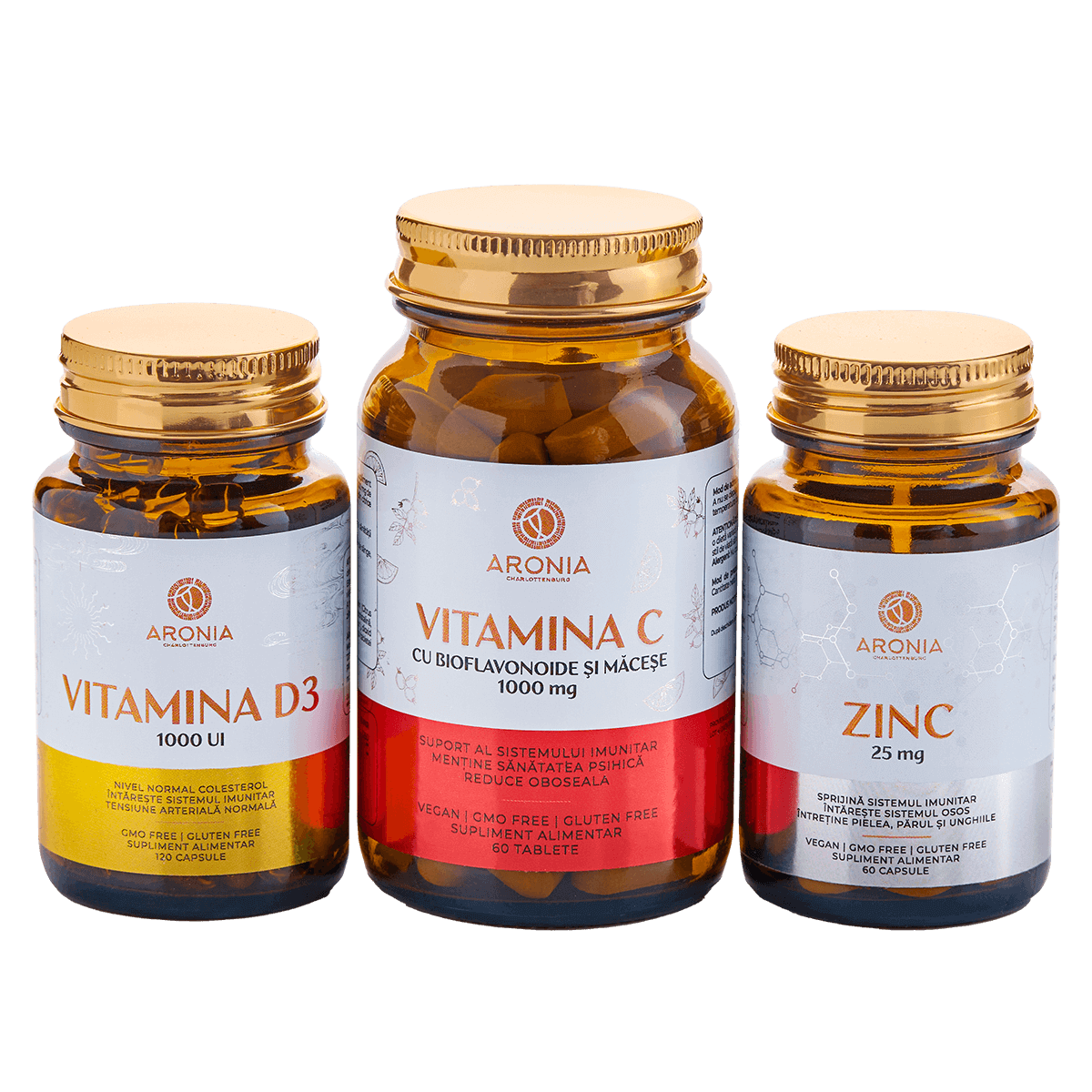 Pachet Imunitate Fier | Vit C, D3, Zinc Aronia - imagine 1