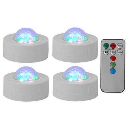 Set 4 Mini Astro RGB Party cu Stroboscop