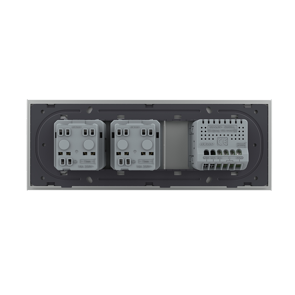 Set Livolo Sticlă: Încărcător Dublu & Comutator - imagine 16