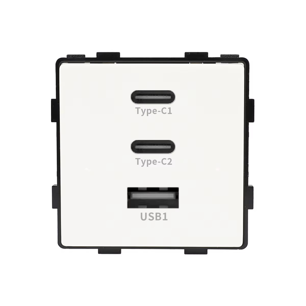 Modul Priza Fast Charge 65W USB-A + 2xUSB-C LUXION