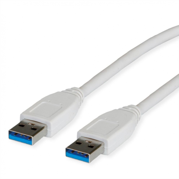Cablu USB 3.2 Alb 3m, Transfer 5Gbps, Value