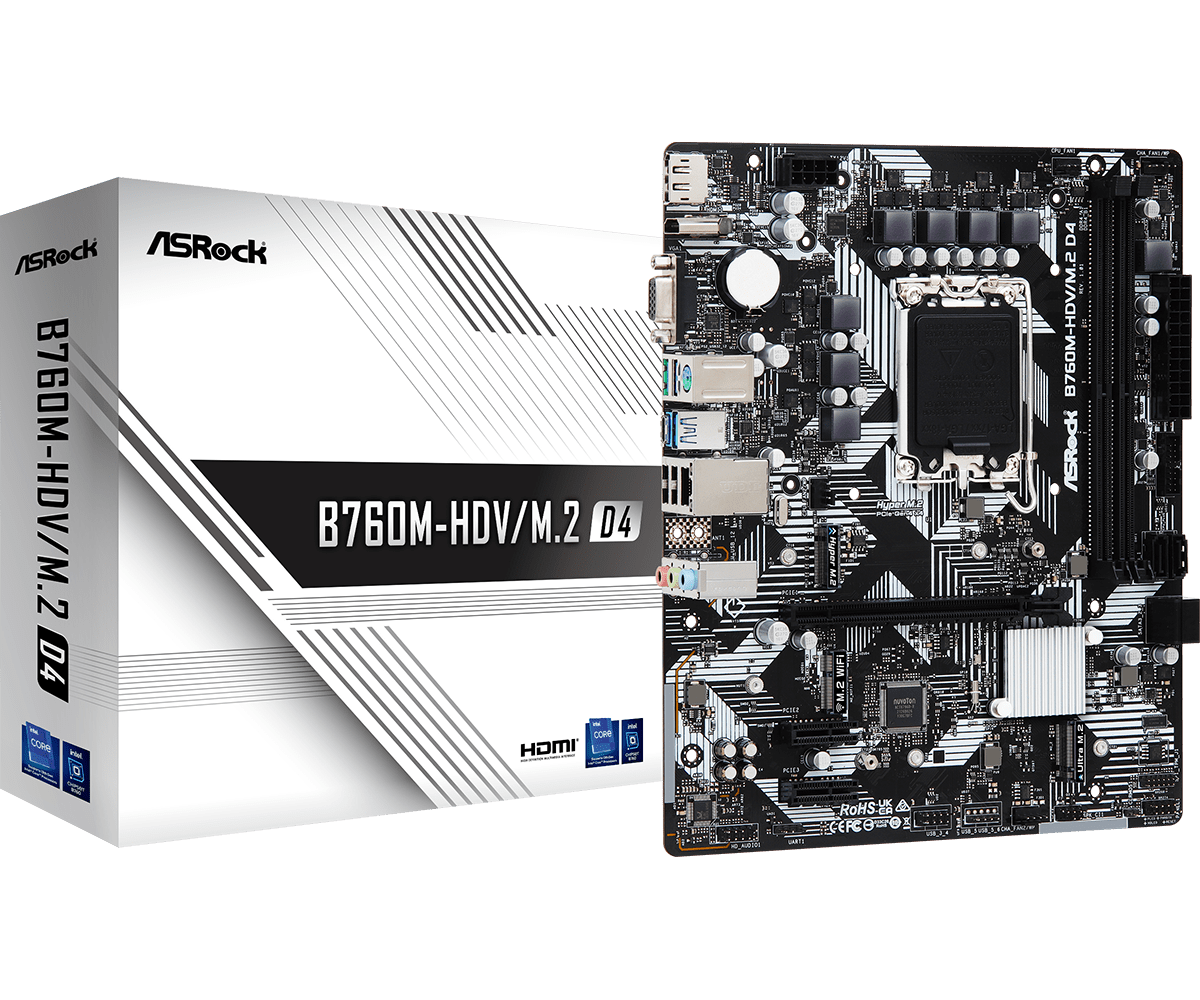 Placa de Baza ASROCK B760M-HDV/M.2 DDR4 - Performanta Garantata