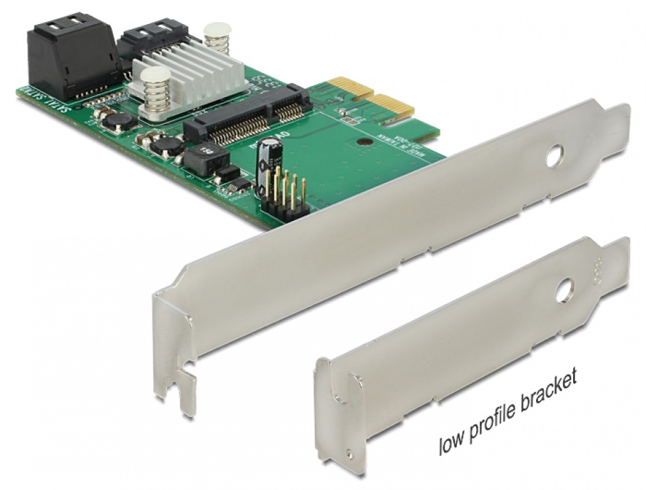 Delock 89371 PCIe Controller SATA 6Gb/mSATA
