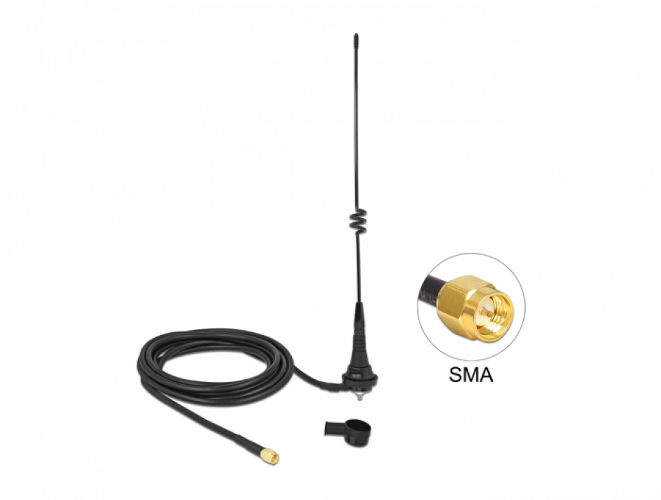 Antena Delock 868 MHz 4.5dBi LoRa, 2.5m