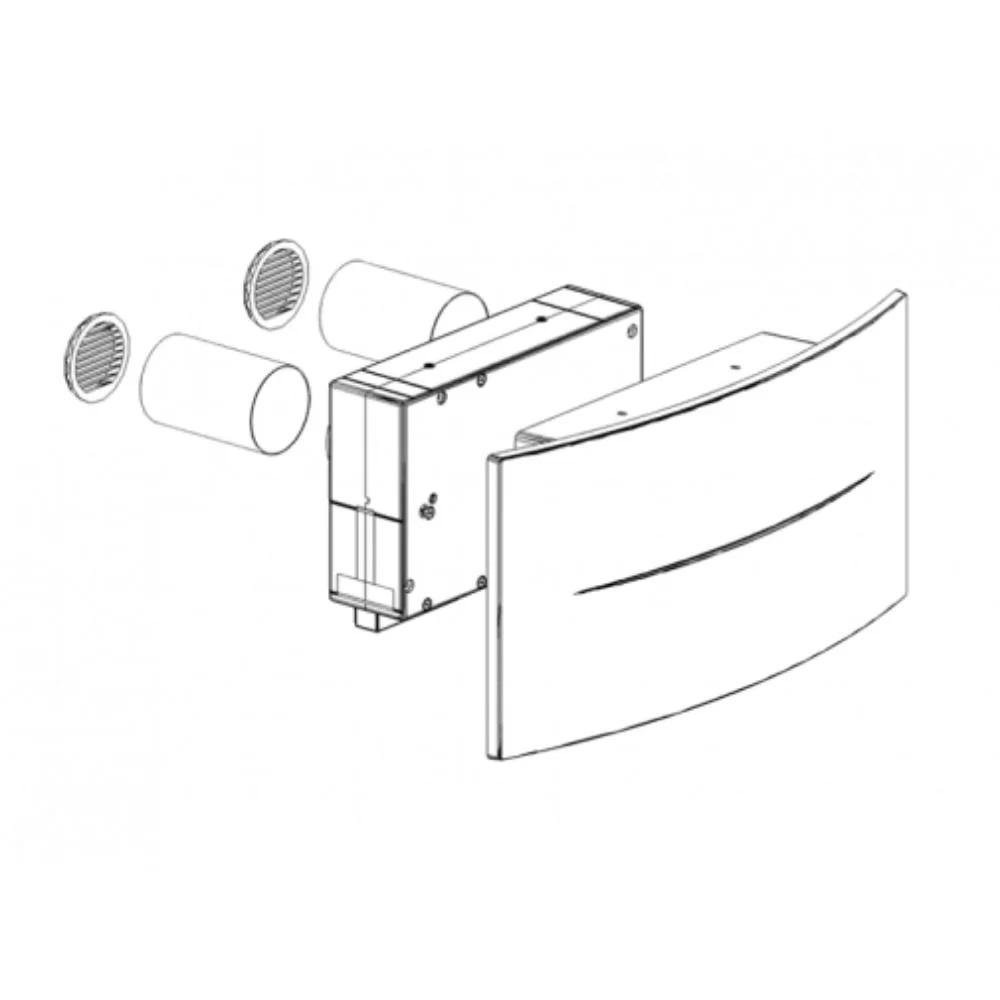 Recuperator Helty Flow Plus, 42m², Free Cooling, F7+G4 - imagine 2