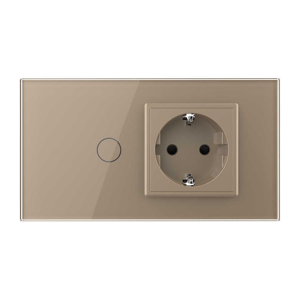 Set Livolo: Intrerupator și Priză Sticlă 4M - imagine 10