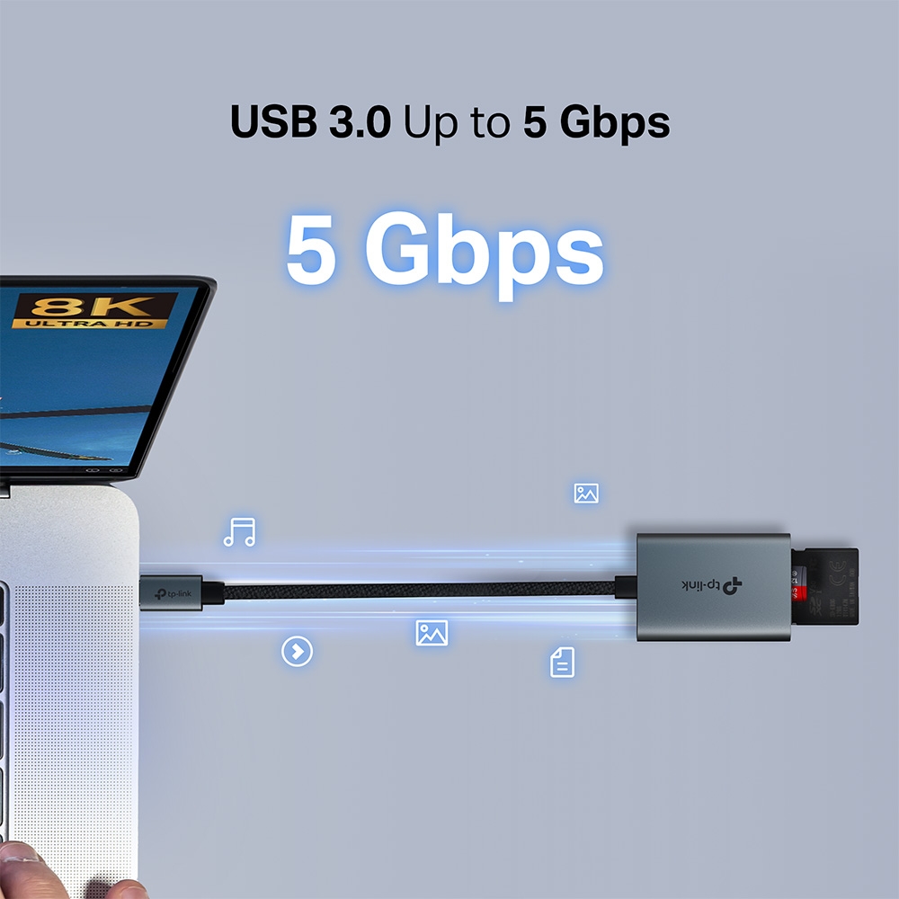 Cititor de Carduri TP-LINK UA440C UHS-II USB-C 3.0 - imagine 5