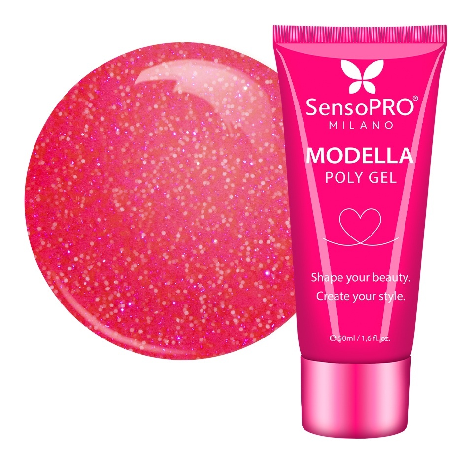 Polygel MODELLA SensoPRO Milano - Ruby Mode, 50ml
