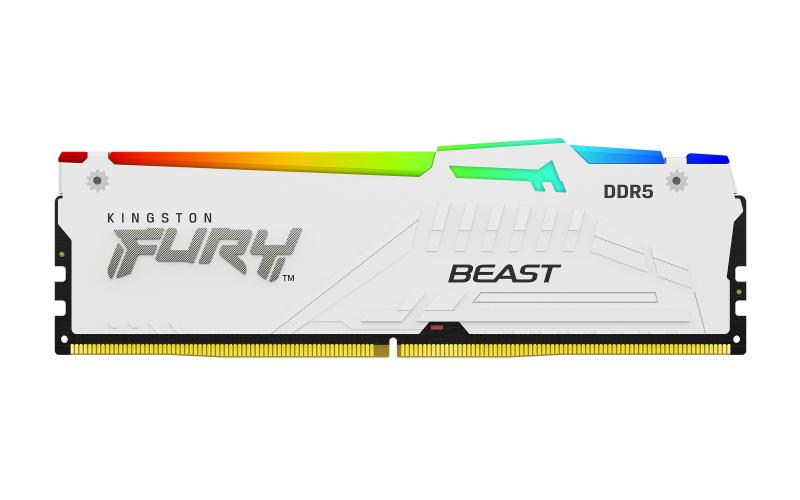 Memorie RAM Kingston DDR5 64GB 6000MHz RGB FURY Beast White - imagine 5