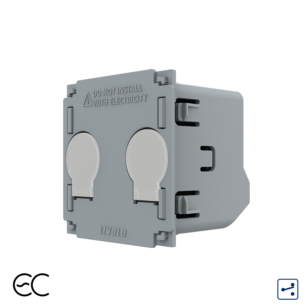 Modul Touch ZigBee LIVOLO, Control Smart Dublu
