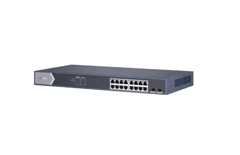 Switch Gigabit Hikvision DS-3E1518P-SI 16 Porturi PoE+ 225W
