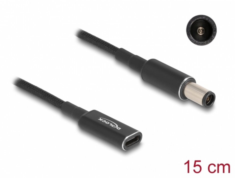 Adaptor USB-C la HP Delock 60032, 0.15m