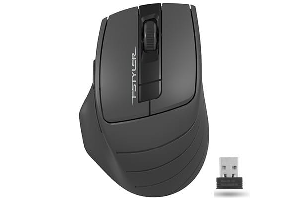 Mouse Wireless A4TECH FG30 Grey - 2400 DPI, 6 Butoane - imagine 2