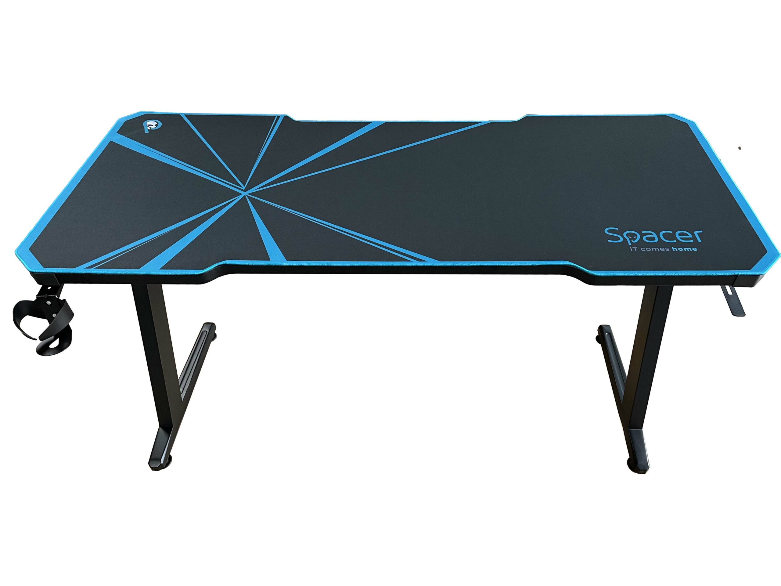 Birou Gaming Spacer RGB 140cm cu Mousepad Integral
