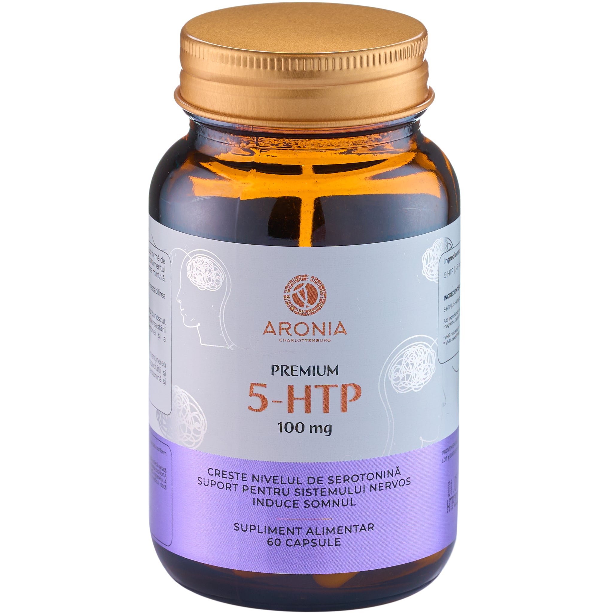 Premium 5-HTP 100 mg Aronia - Stare de bine și Somn