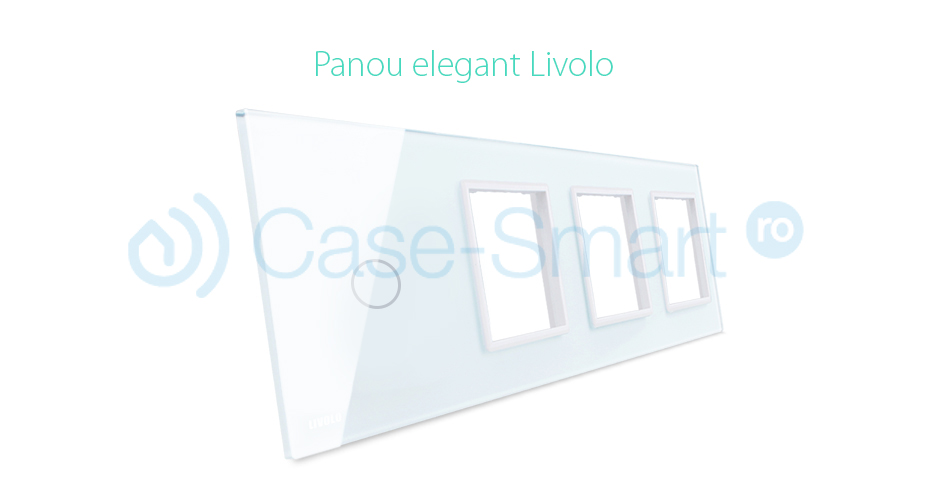 Rama Touch Livolo Sticlă + 3 Prize - imagine 4