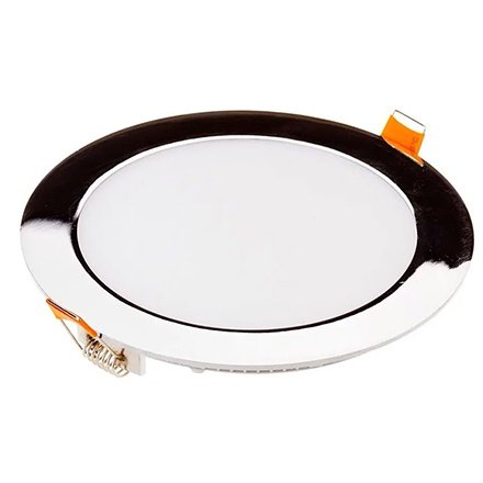 Panou LED Slim Rotund 18W Crom V-TAC