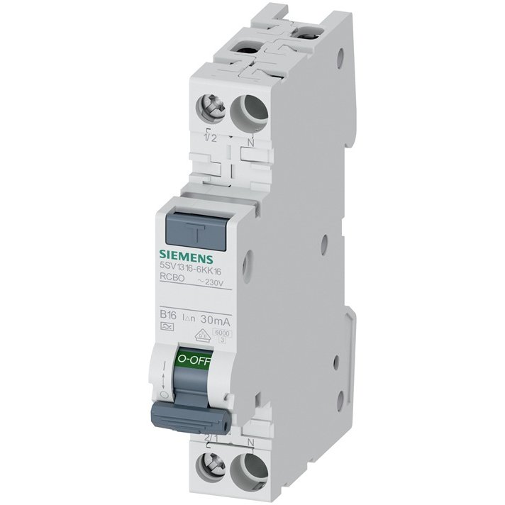 Întrerupător diferențial Siemens 5SV1316-6KK16, 16A, 30mA