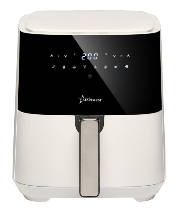 Friteuza Airfryer Starcrest 5L, 1450W, 8 Programe