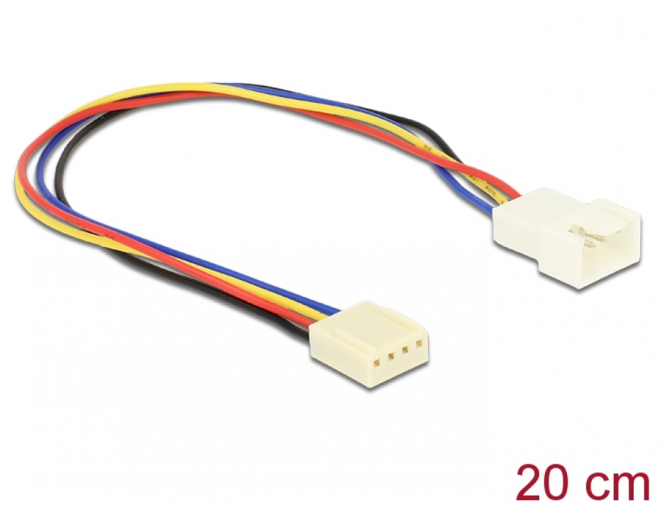 Cablu Prelungitor PWM Delock 4 Pini, 0.2m