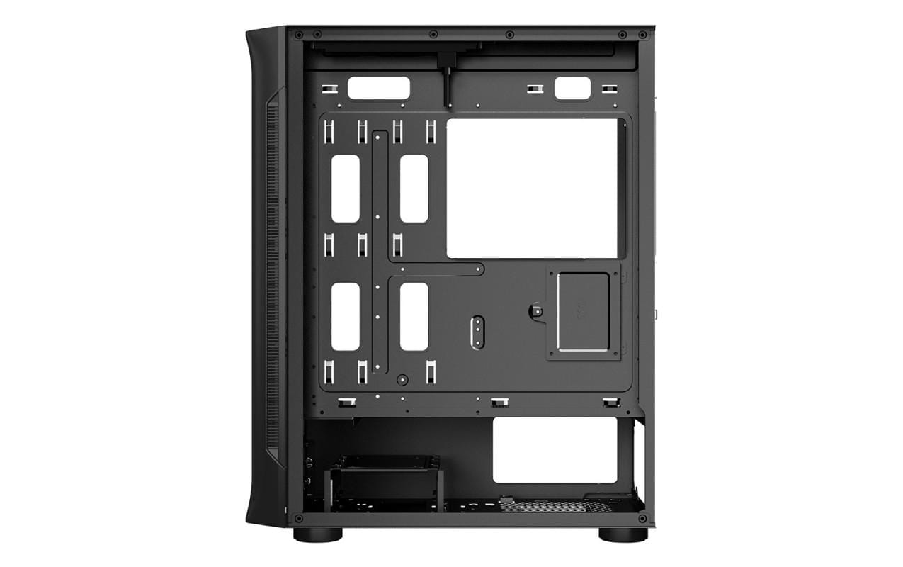 Carcasa Spacer SHIELD Mid Tower Gaming ARGB - Negru - imagine 5