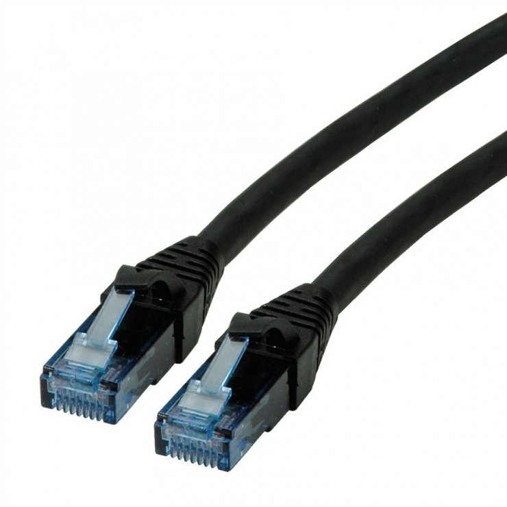 Cablu Roline UTP Cat.6A LSOH 0.3m Negru