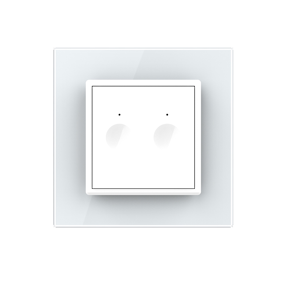 Intrerupator Dublu Touch Livolo Sticla, LED - imagine 2