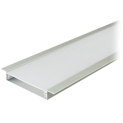 Profil aluminiu banda LED 2M argintiu V-TAC montaj incastrat