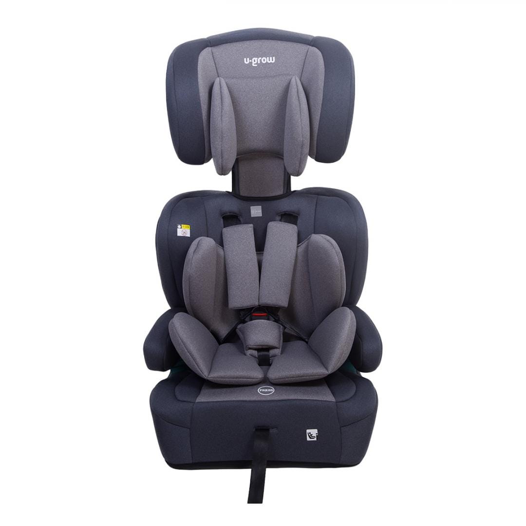 Scaun Auto U-Grow 76-150cm ISOFIX, R129 i-Size, Gri - imagine 5