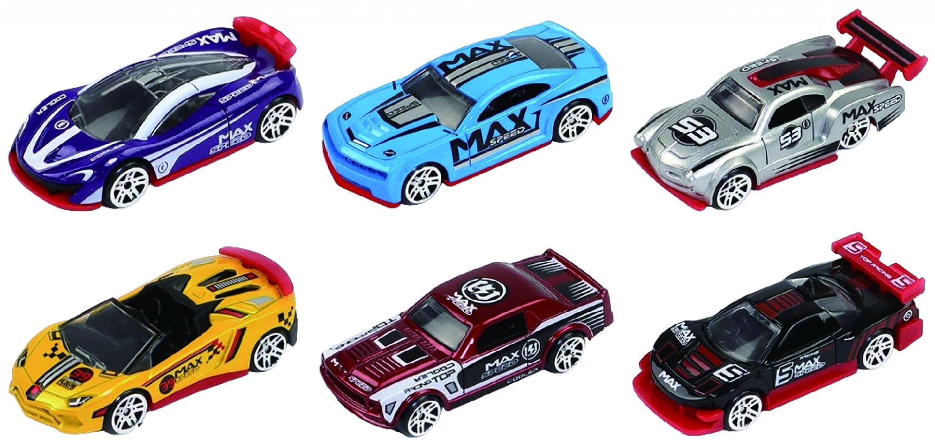 Set 6 Masini Curse Die Cast 1/64 - Cevodle, Metal Premium - imagine 3