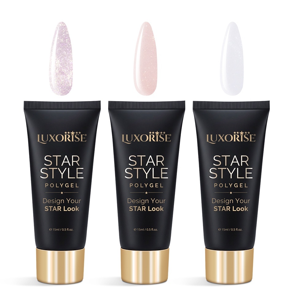 Set 3 Polygel Star Style LUXORISE, Iconic Shades 02