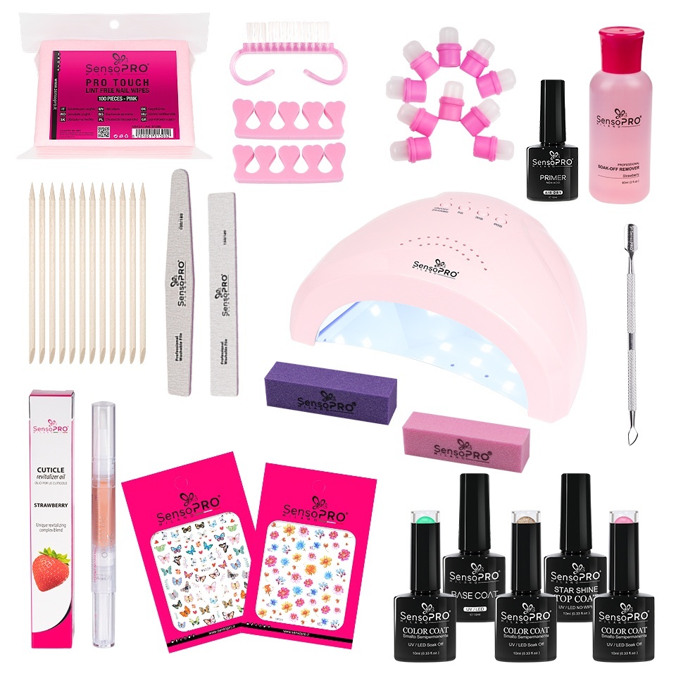 Kit Oja Semipermanenta SensoPRO Milano + Lampa UV LED 36W - imagine 2