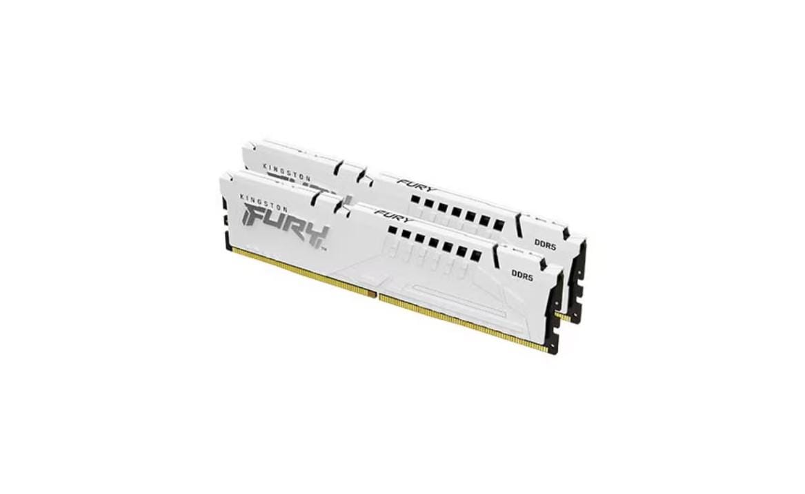 Kingston DDR5 64GB 5600MHz Fury Beast White - Performanță Extremă - imagine 3
