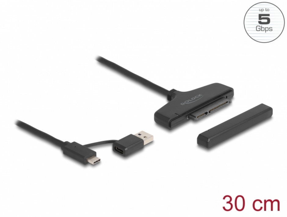 Adaptor Delock USB-C la SATA 2.5"