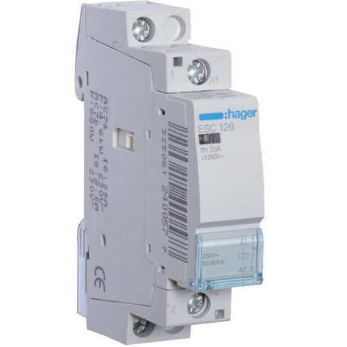 Contactor Hager 25A 1NI 230V ESC126
