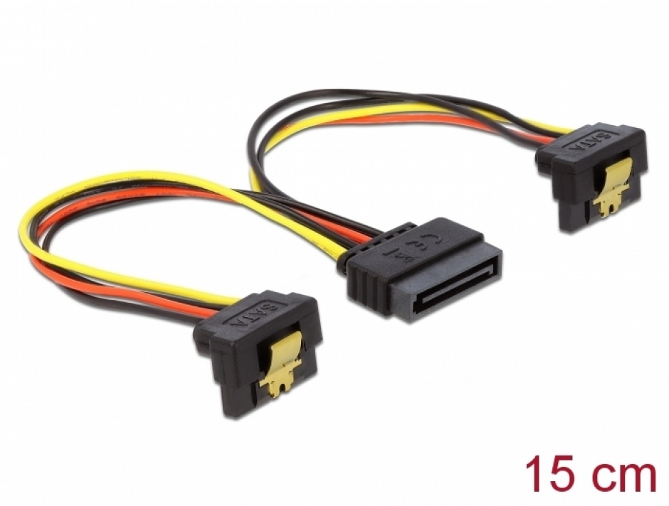 Splitter SATA Delock 2x Conectori în Unghi