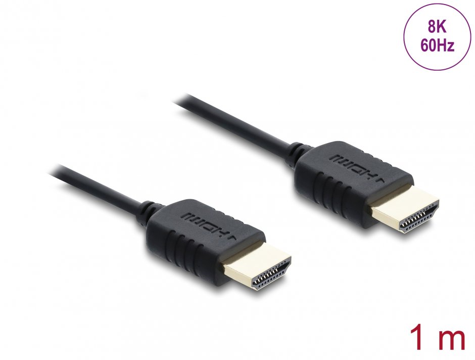 Cablu HDMI 8K 48Gbps 1m, Delock, eARC, Dolby Vision