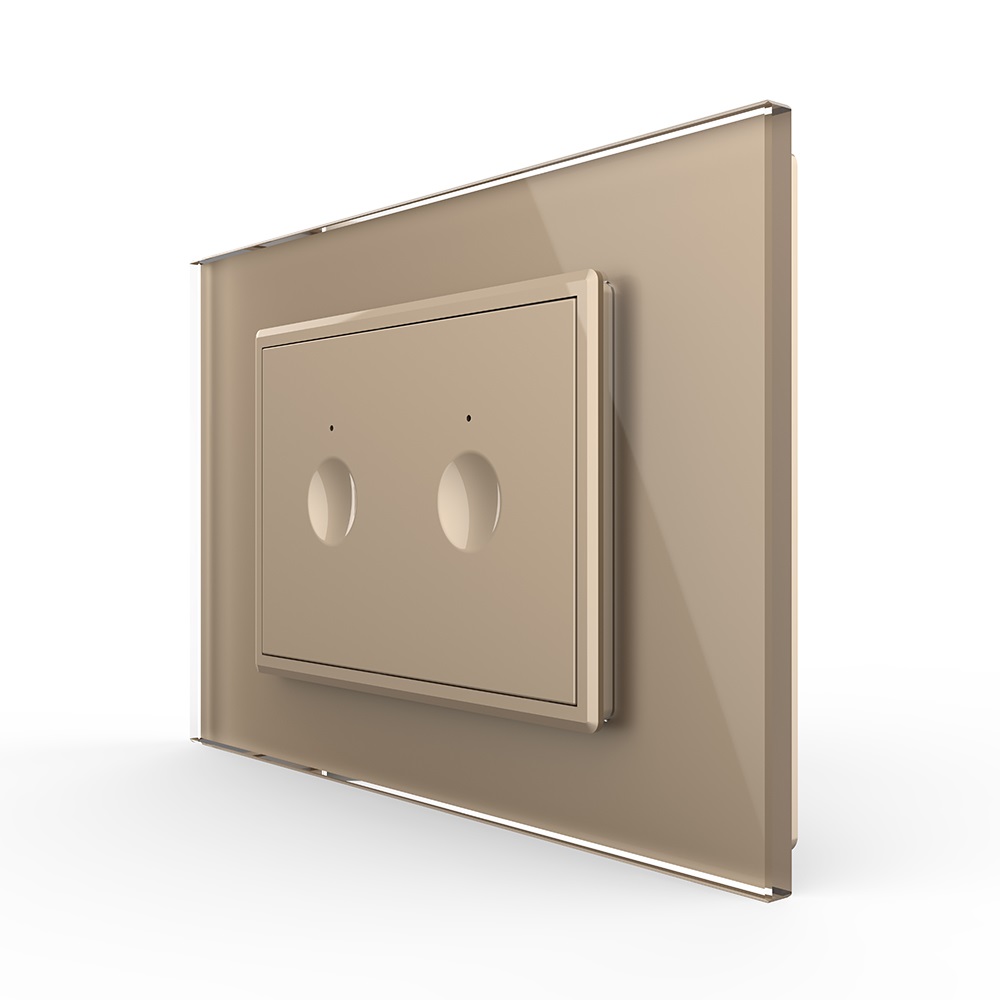 Întrerupător Dublu Touch Livolo, Sticlă, Iluminare LED - imagine 9