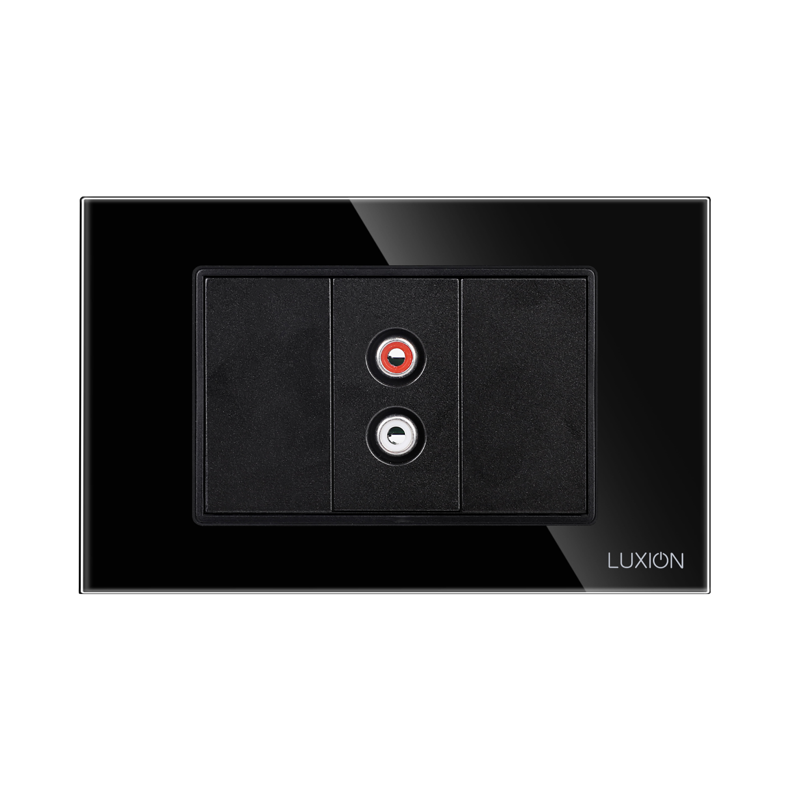 Priza Audio 1M + 2 Taste False LUXION cu Rama din Sticla 3M - imagine 6