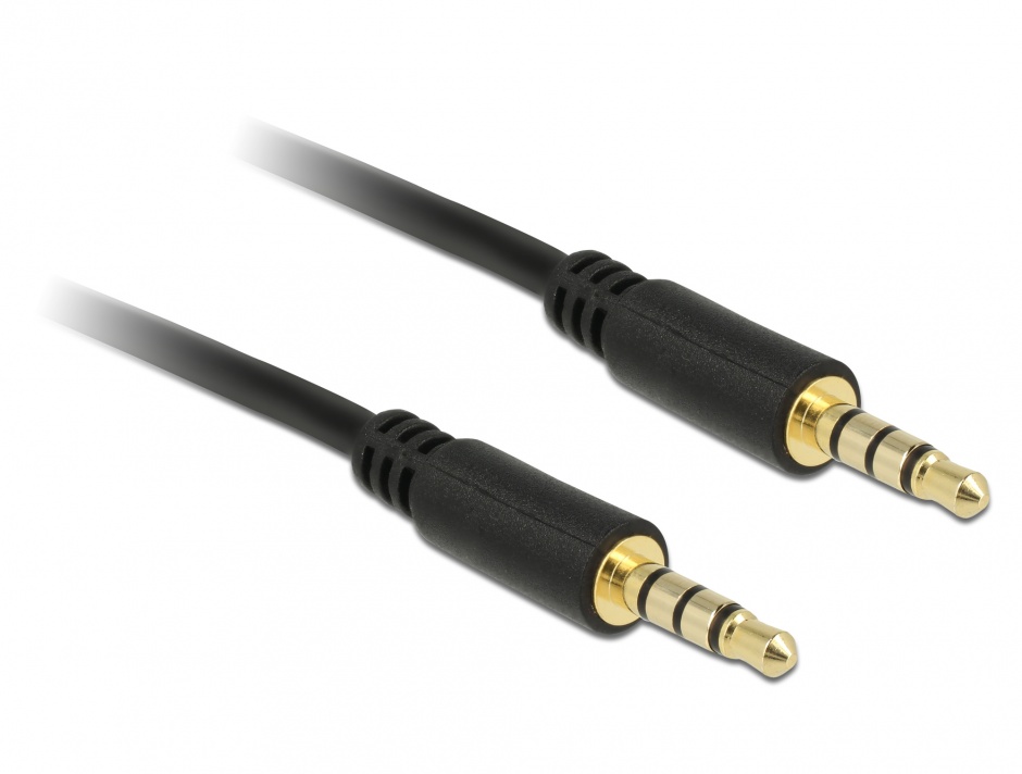 Cablu Stereo Jack 3.5mm 4 Pini 3m Delock
