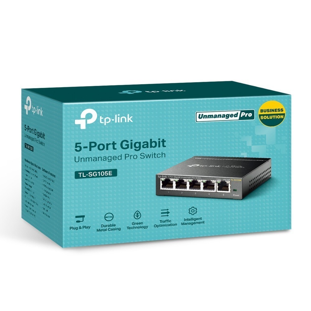 Switch TP-LINK TL-SG105E 5 Porturi Gigabit Easy Smart - imagine 3