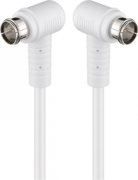 Cablu Antenă F-F 1.5m Alb, Goobay