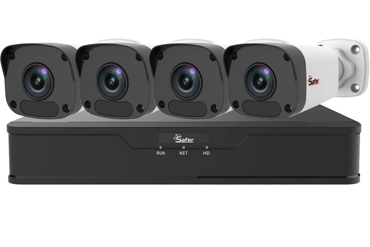 Kit Supraveghere Safer 4 Camere 2MP PoE Full HD