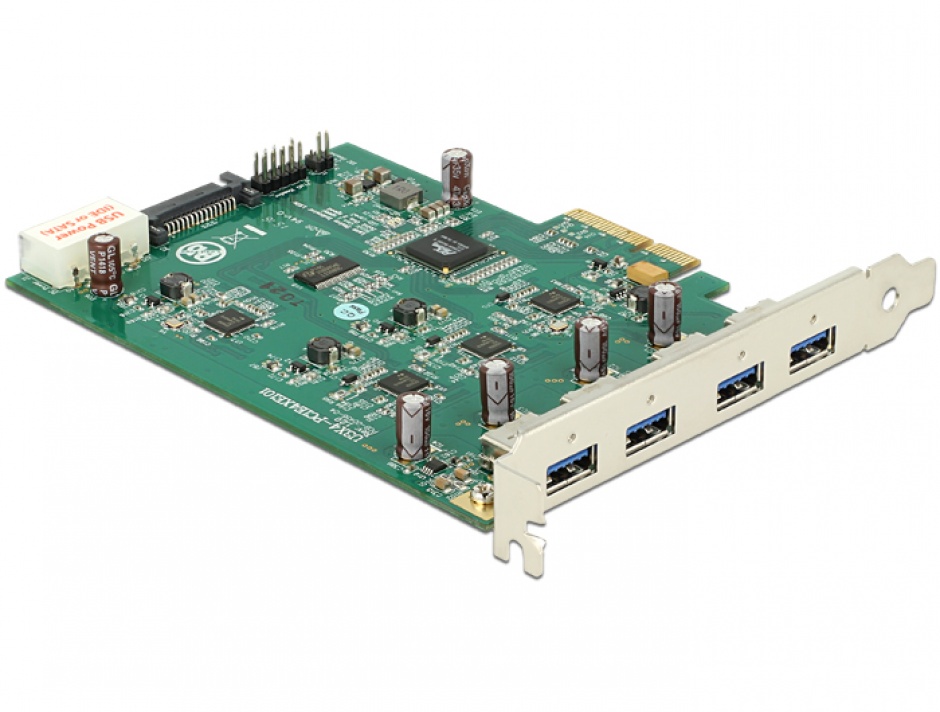 Delock 89325: Card PCIe 4x USB 3.0 Quad Channel
