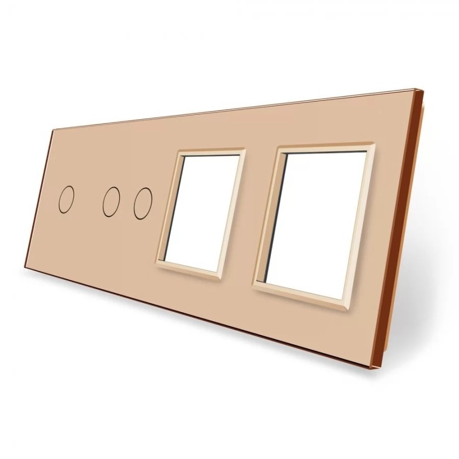 Panou Sticla Livolo Modular Simplu+Dublu+2 Prize - imagine 7