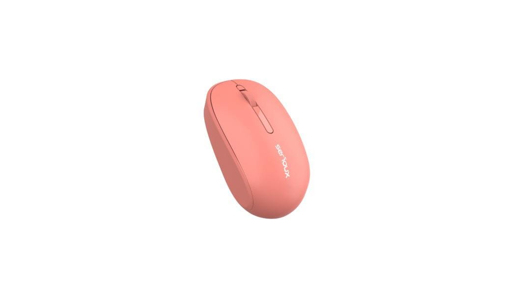 Mouse Wireless Serioux Spark 215 Portocaliu - Click Silentios - imagine 4