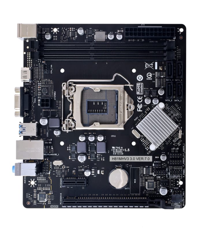 Placa de bază Biostar H81MV3 3.0 LGA1150 mATX - Garanție - imagine 2