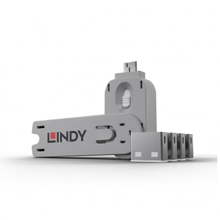 Lindy Sistem Blocare USB Port + 4 Lacăte